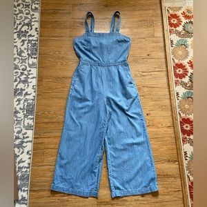 Wide Leg Chambray J.Crew Jumpsuit